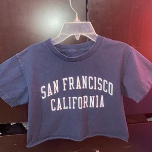 *Ships Today* Blue Crop Top Brandy Melville